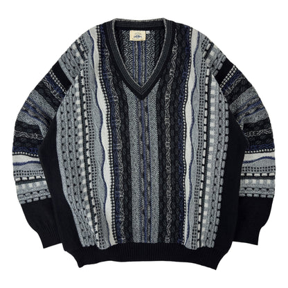 Pulover Gardeur Coogi Style Vintage 50% Lână 90s - L