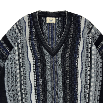 Pulover Gardeur Coogi Style Vintage 50% Lână 90s - L