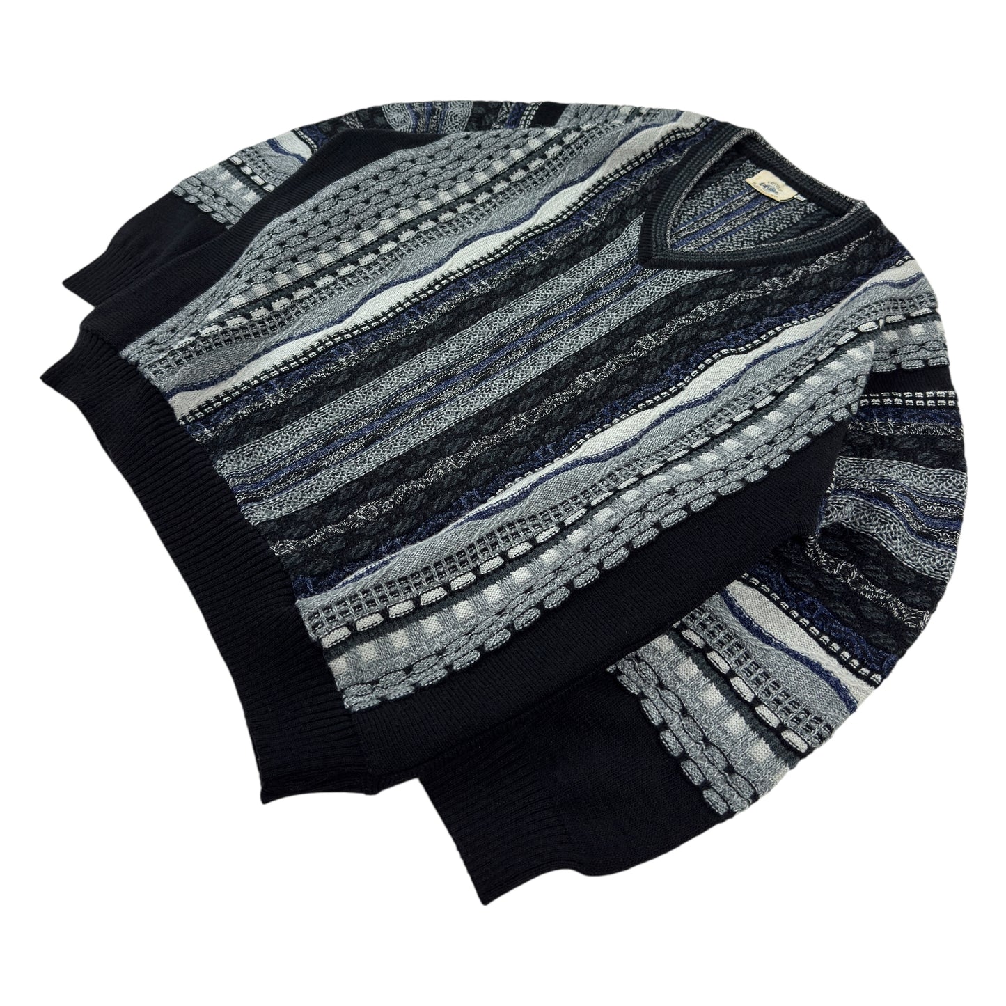 Pulover Gardeur Coogi Style Vintage 50% Lână 90s - L