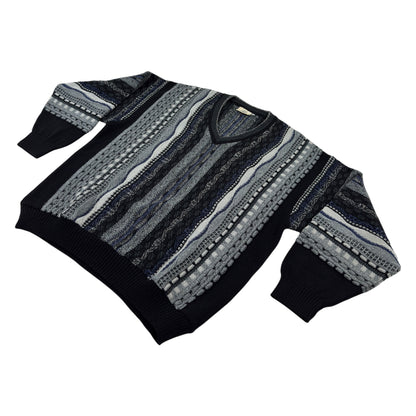 Pulover Gardeur Coogi Style Vintage 50% Lână 90s - L