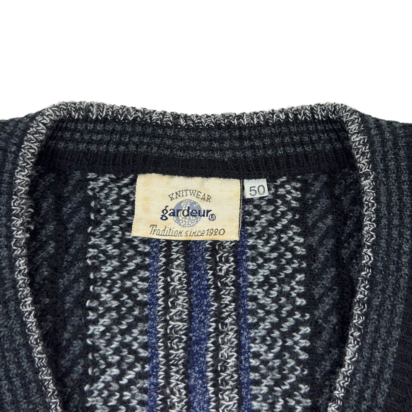 Pulover Gardeur Coogi Style Vintage 50% Lână 90s - L