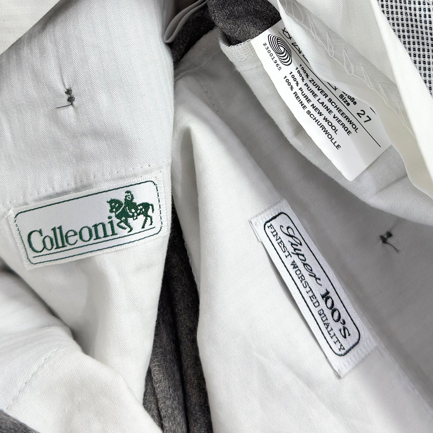 Pantaloni Colleoni Vintage 100% Lână - W38/L34