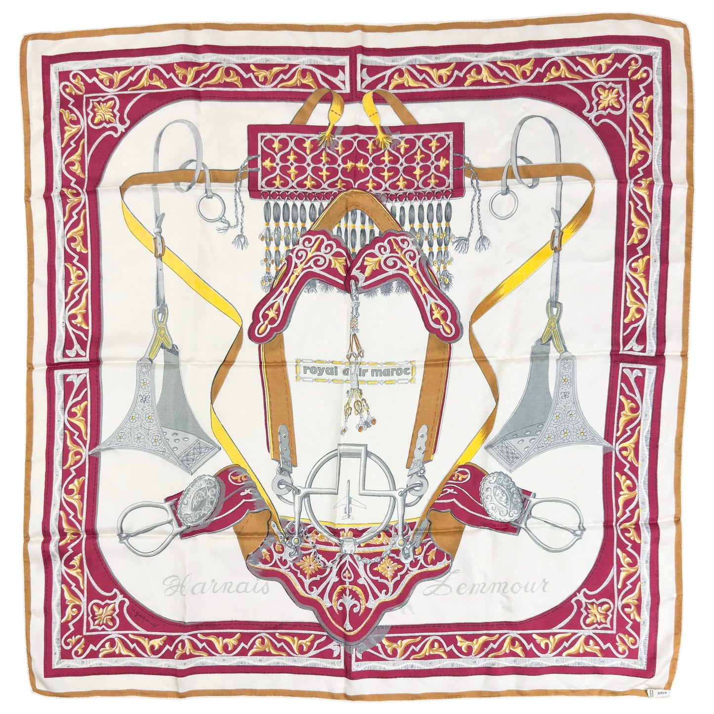 Eșarfă HERMES Vintage 70s 80s 100% Mătase