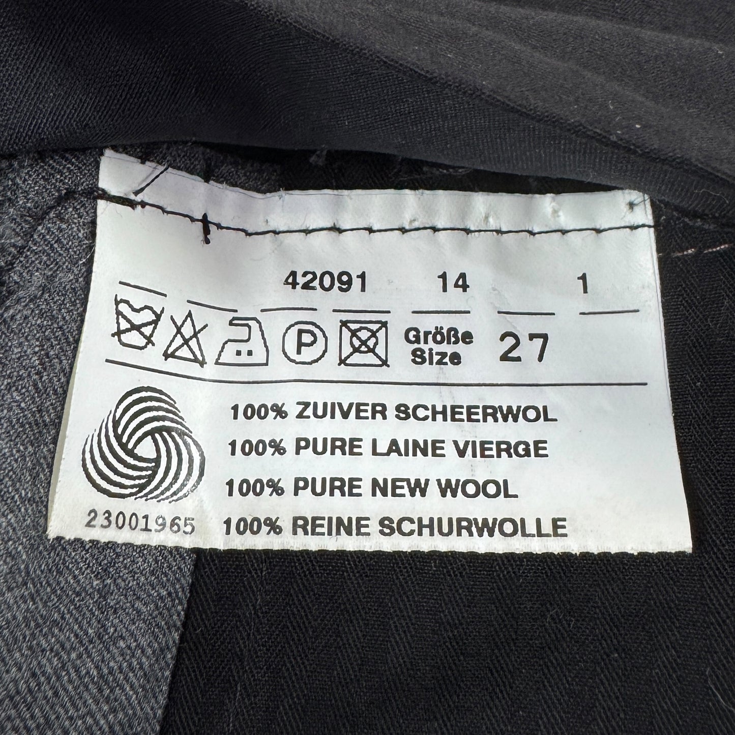 Pantaloni HILTL x Vitale Barberis Cononico Vintage 100% Lână - W36/L33
