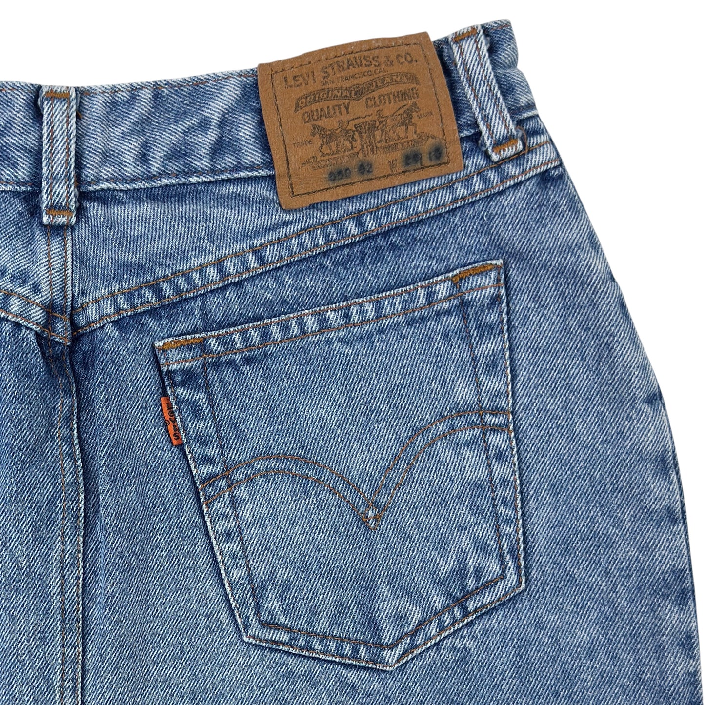 Fustă Levi's Orange Tag Vintage Din Anul 1987 Femei - W26