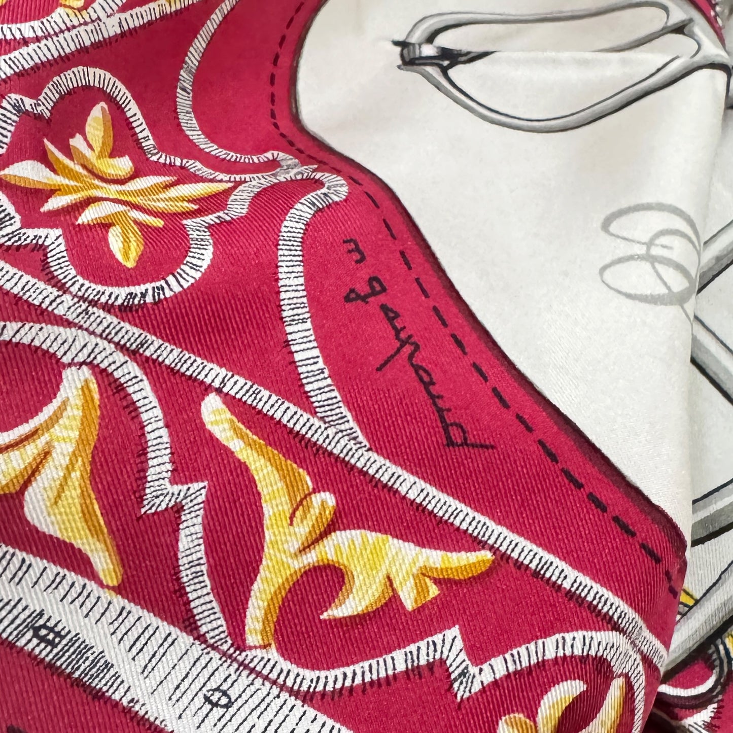 Eșarfă HERMES Vintage 70s 80s 100% Mătase