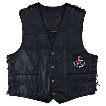 Vestă URSS CCCP Vintage 100% Piele - M/L