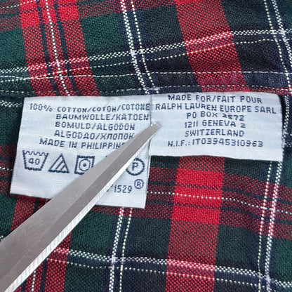 Cămașă Flannel Ralph Lauren Vintage - M/L