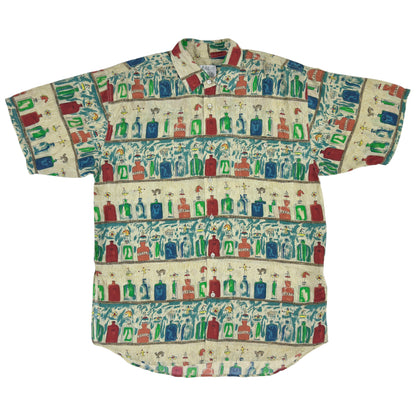 Cămașă Pure Silk Vintage 100% Mătase - L/XL