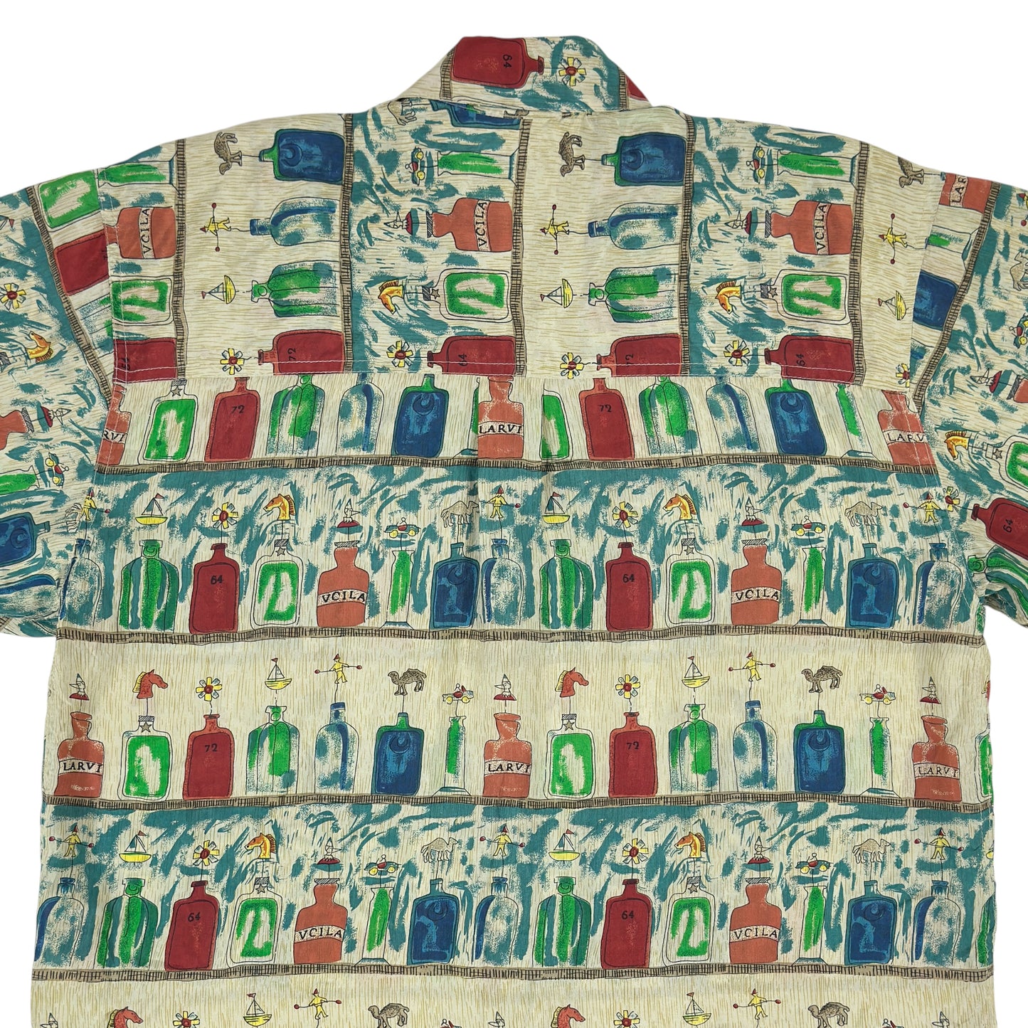 Cămașă Pure Silk Vintage 100% Mătase - L/XL
