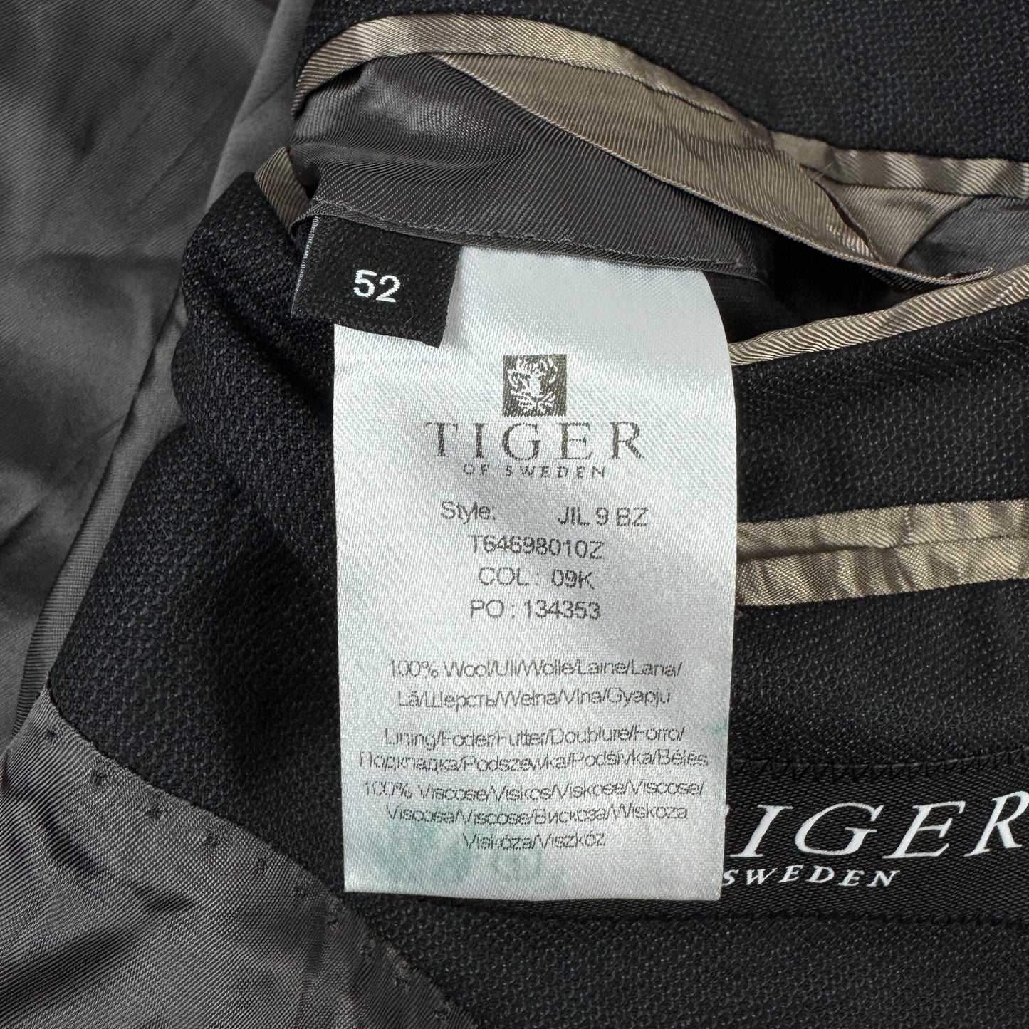 Costum Tiger Of Sweden 100% Lână - M/L