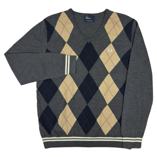 Pulover Fred Perry 100% Lână - L