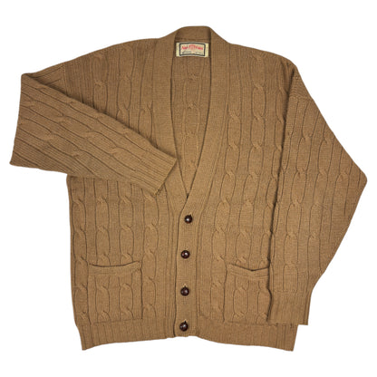 Cardigan Alan Paine Vintage 100% Păr De Cămilă - XL