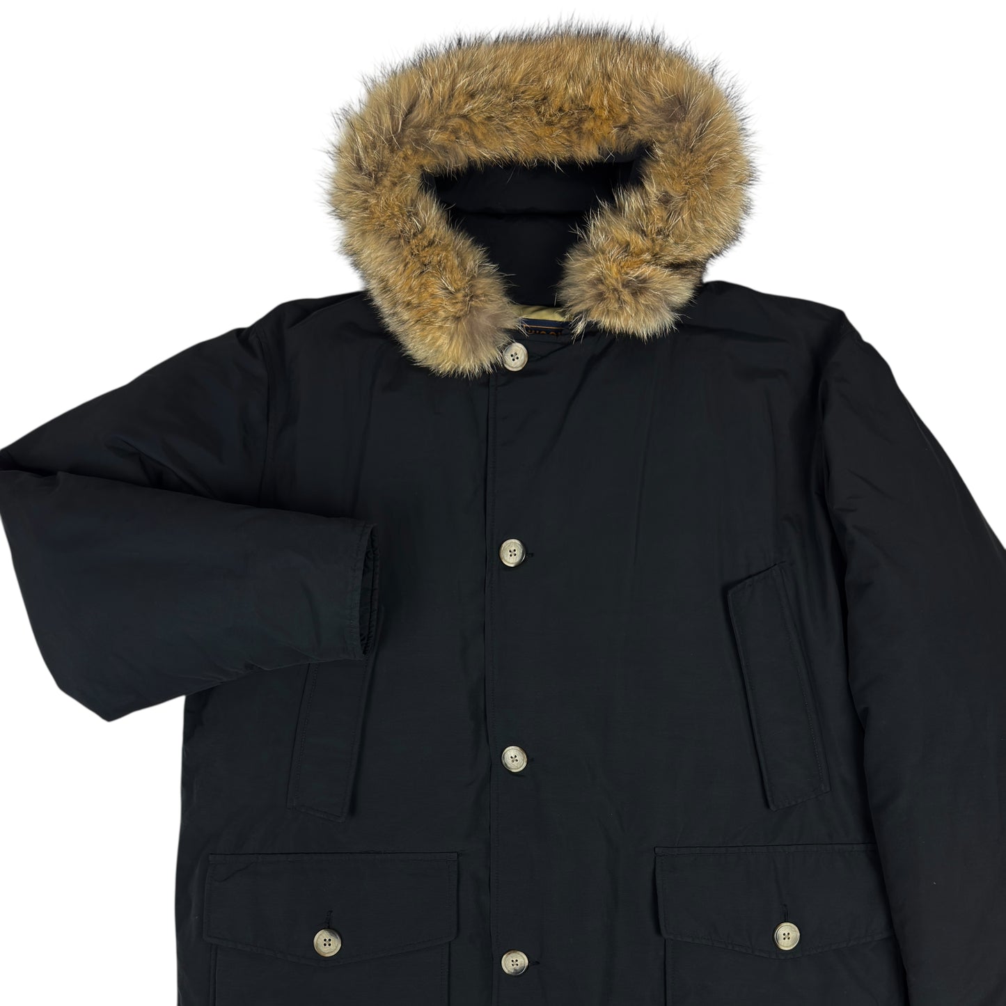 Geacă Arctic Parka Woolrich 80% Puf 20% Pene 100% Blană De Coiot - XXL
