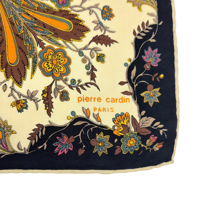 Eșarfă Fular Pierre Cardin Vintage Femei 100% Mătase