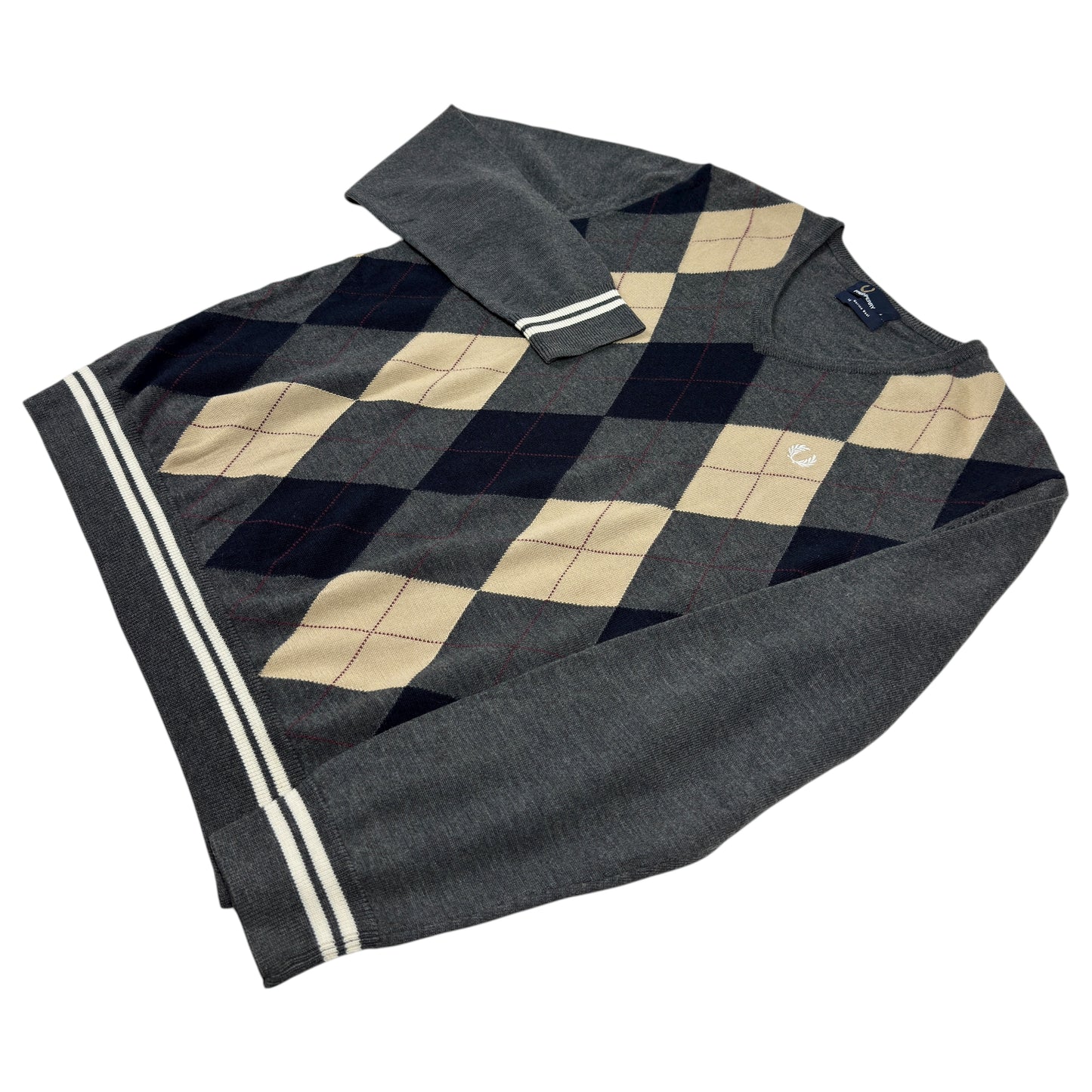 Pulover Fred Perry 100% Lână - L