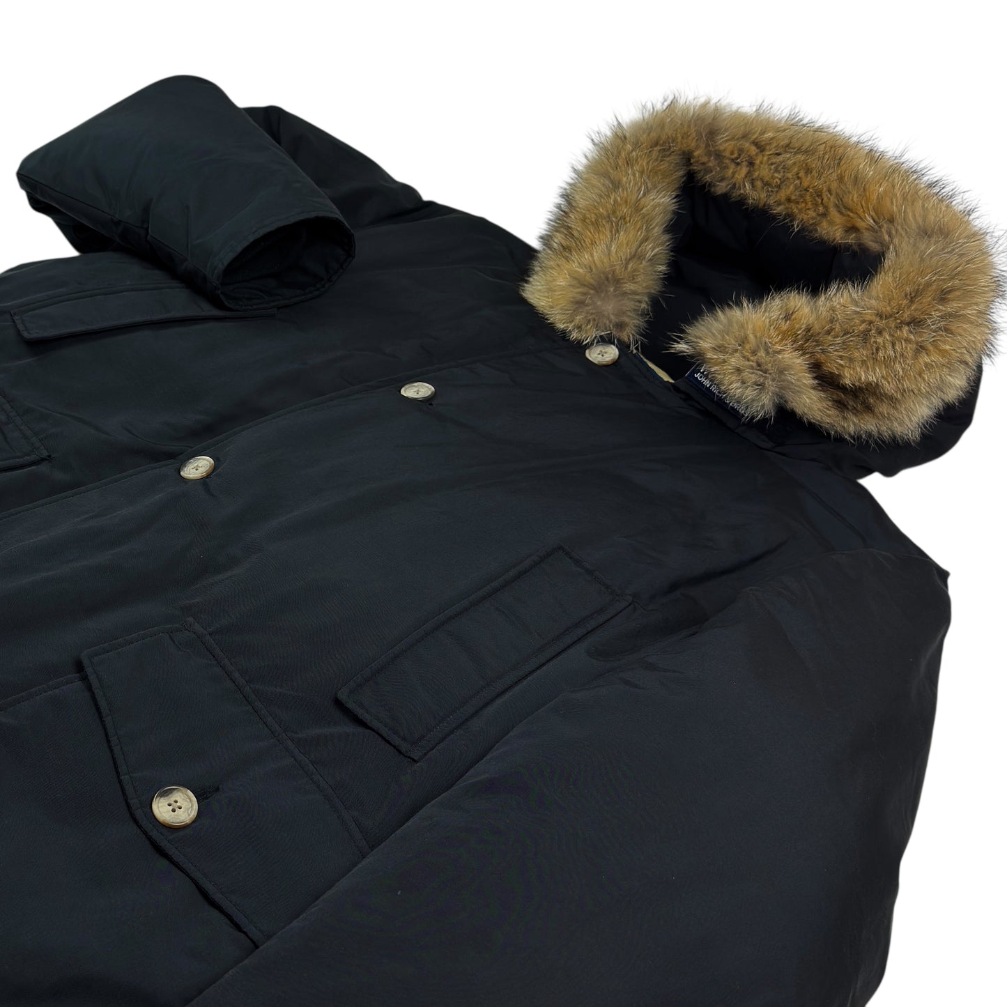 Geacă Arctic Parka Woolrich 80% Puf 20% Pene 100% Blană De Coiot - XXL