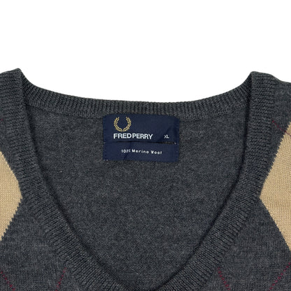 Pulover Fred Perry 100% Lână - L