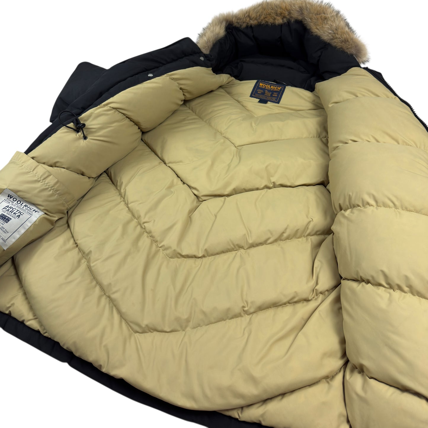 Geacă Arctic Parka Woolrich 80% Puf 20% Pene 100% Blană De Coiot - XXL