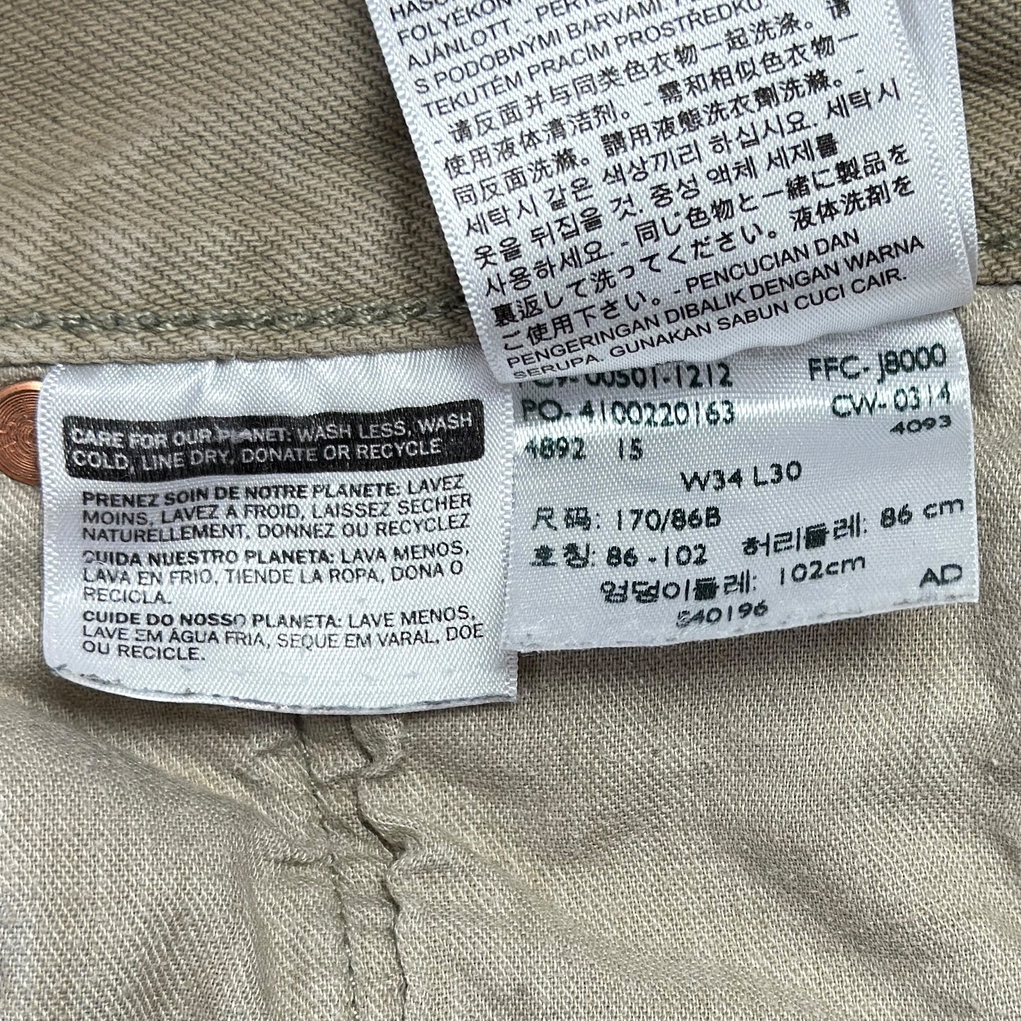 Blugi Levi's 501 - W34/L32