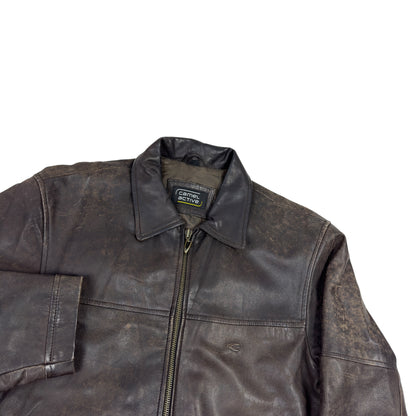 Jachetă CAMEL Vintage 100% Piele - XL