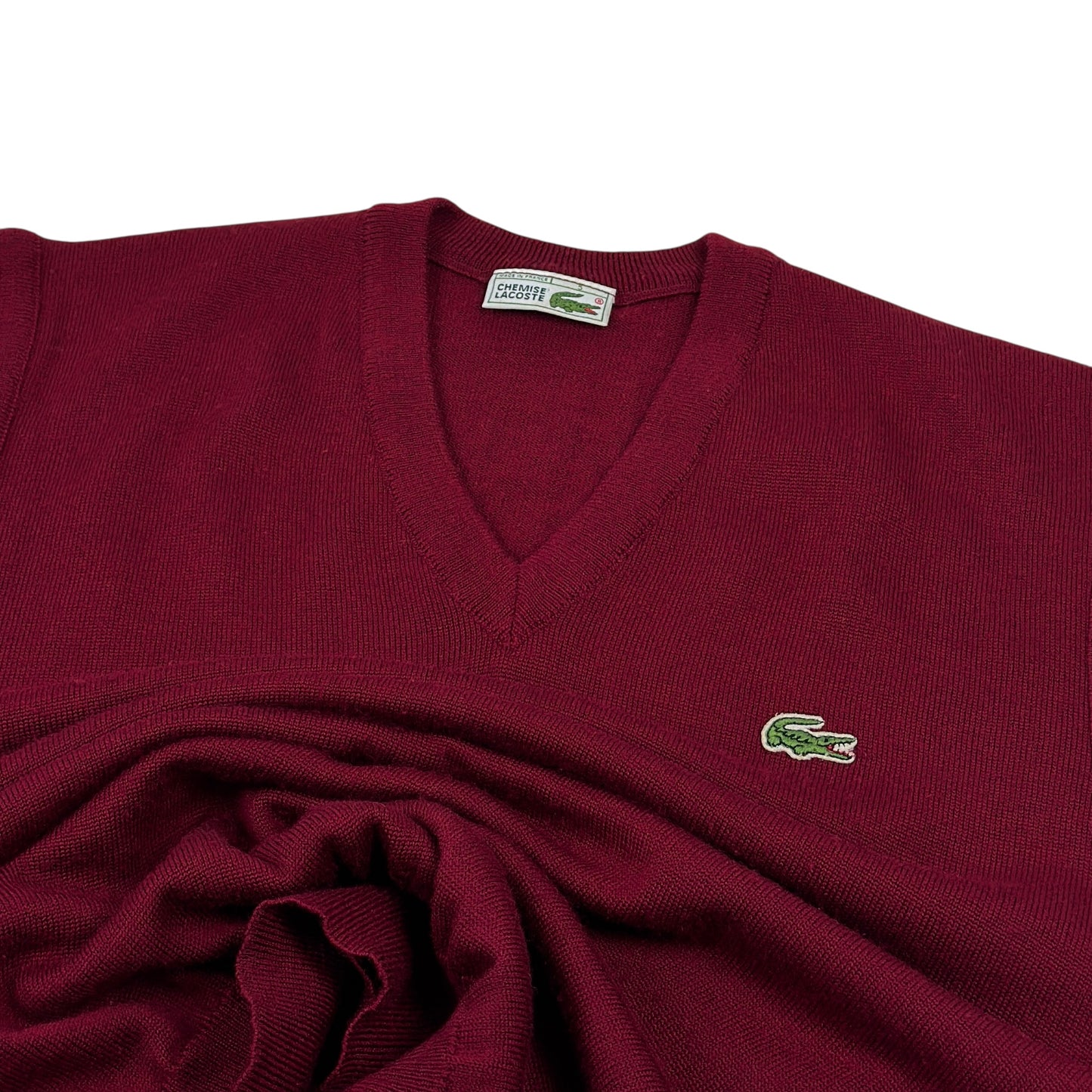 Vestă Lacoste Vintage 100% Lână - L