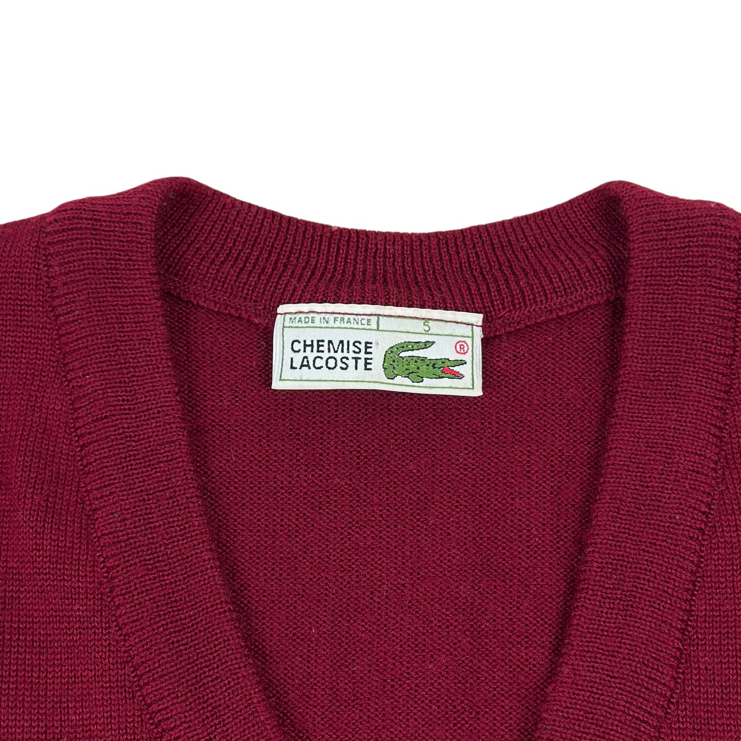 Vestă Lacoste Vintage 100% Lână - L