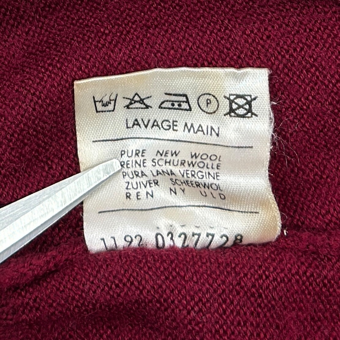 Vestă Lacoste Vintage 100% Lână - L