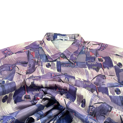Cămașă Thaisilk Vintage 100% Mătase - XL