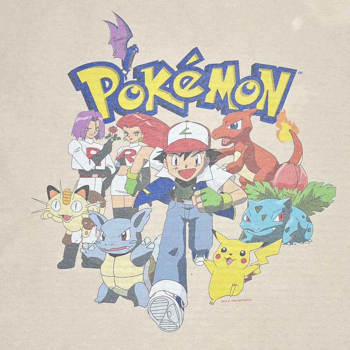 Tricou Pokemon Vintage Din Anul 1999 Femei - M