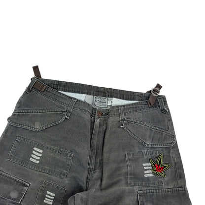 Blugi Trei Sferturi Cargo Plusminus Vintage - L