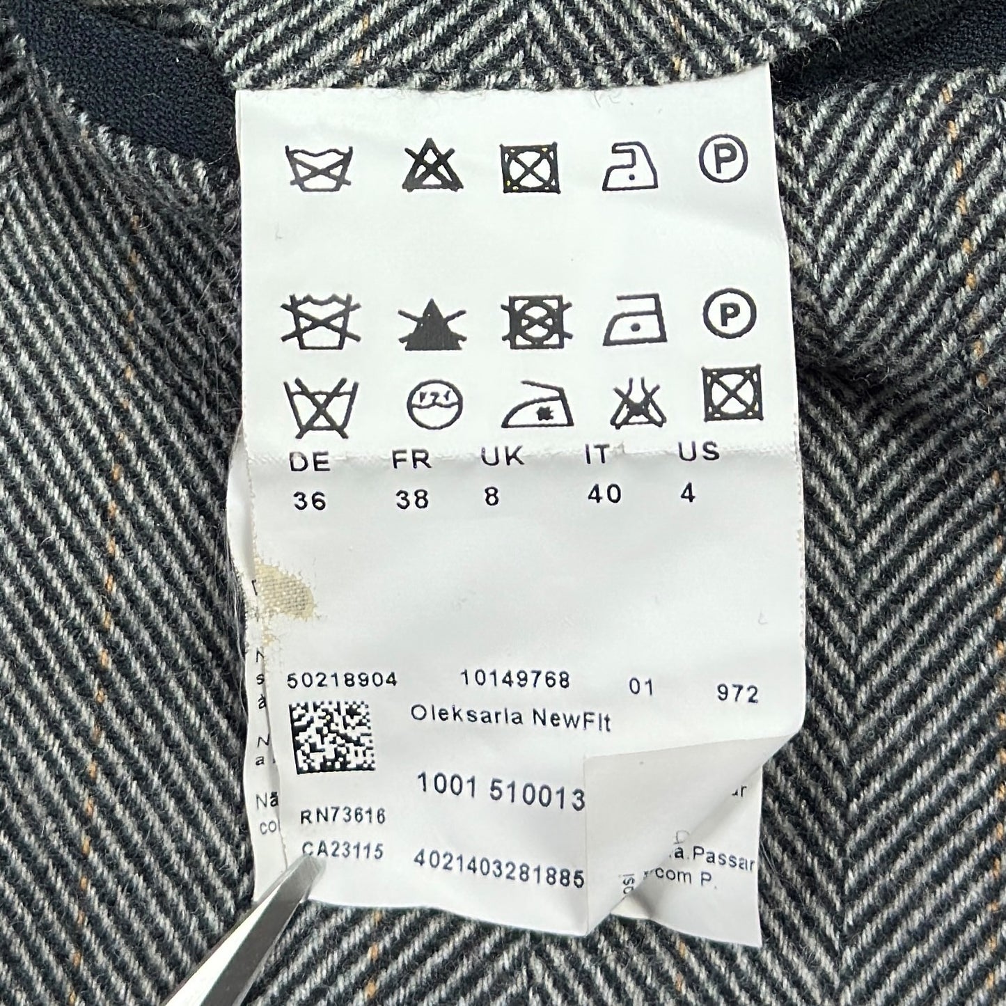 Sacou Hugo Boss Femei 40% Lână - S