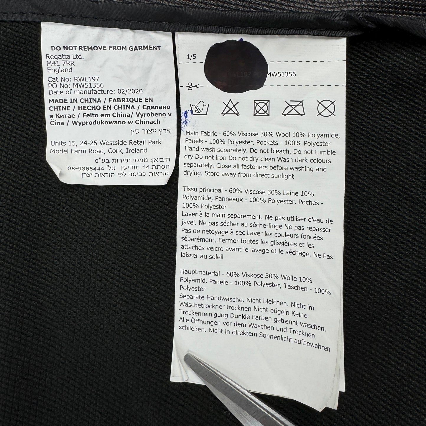 Jachetă Regatta Femei 30% Lână - XL