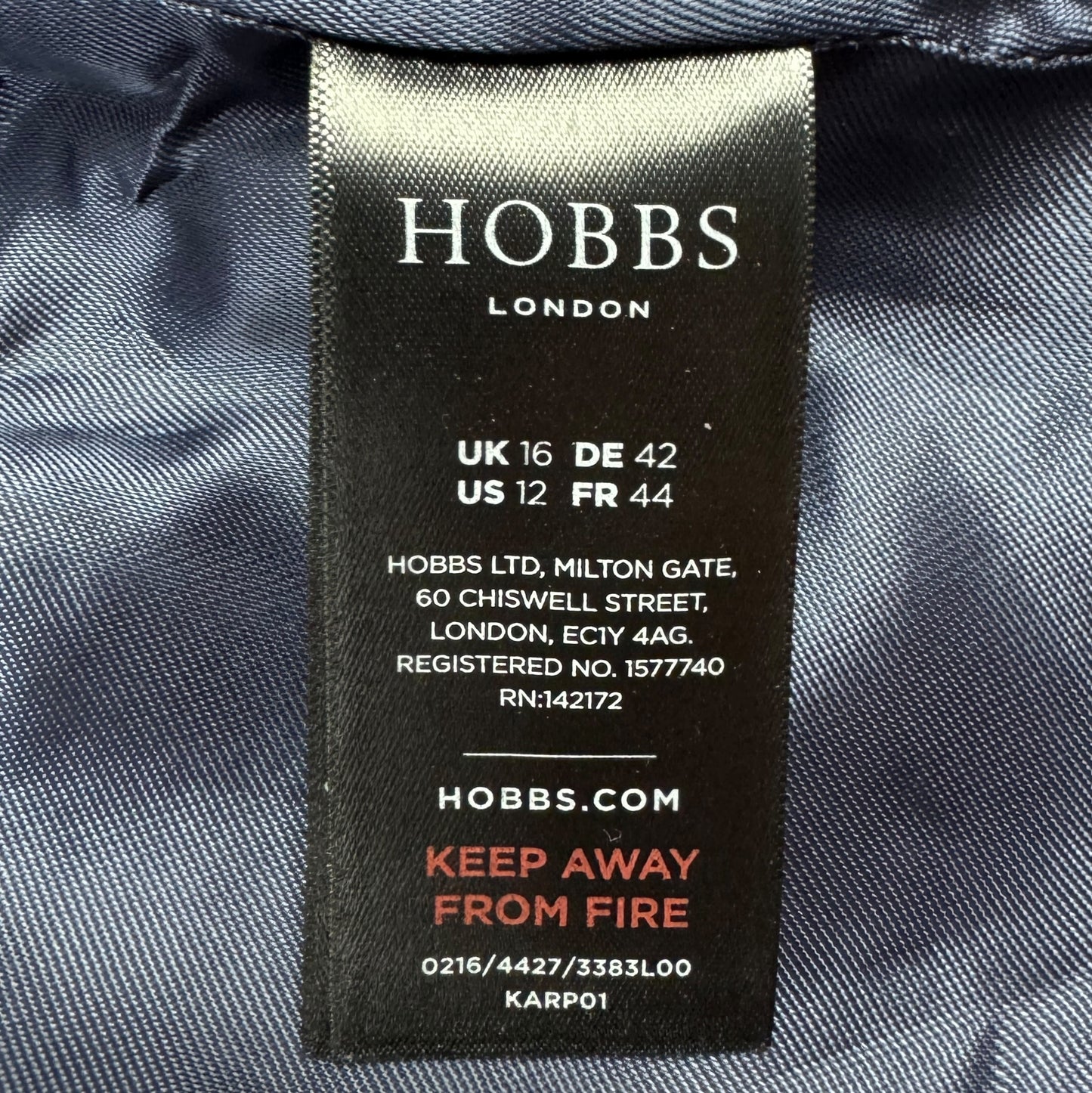 Sacou HOBBS Femei 100% Lână - L