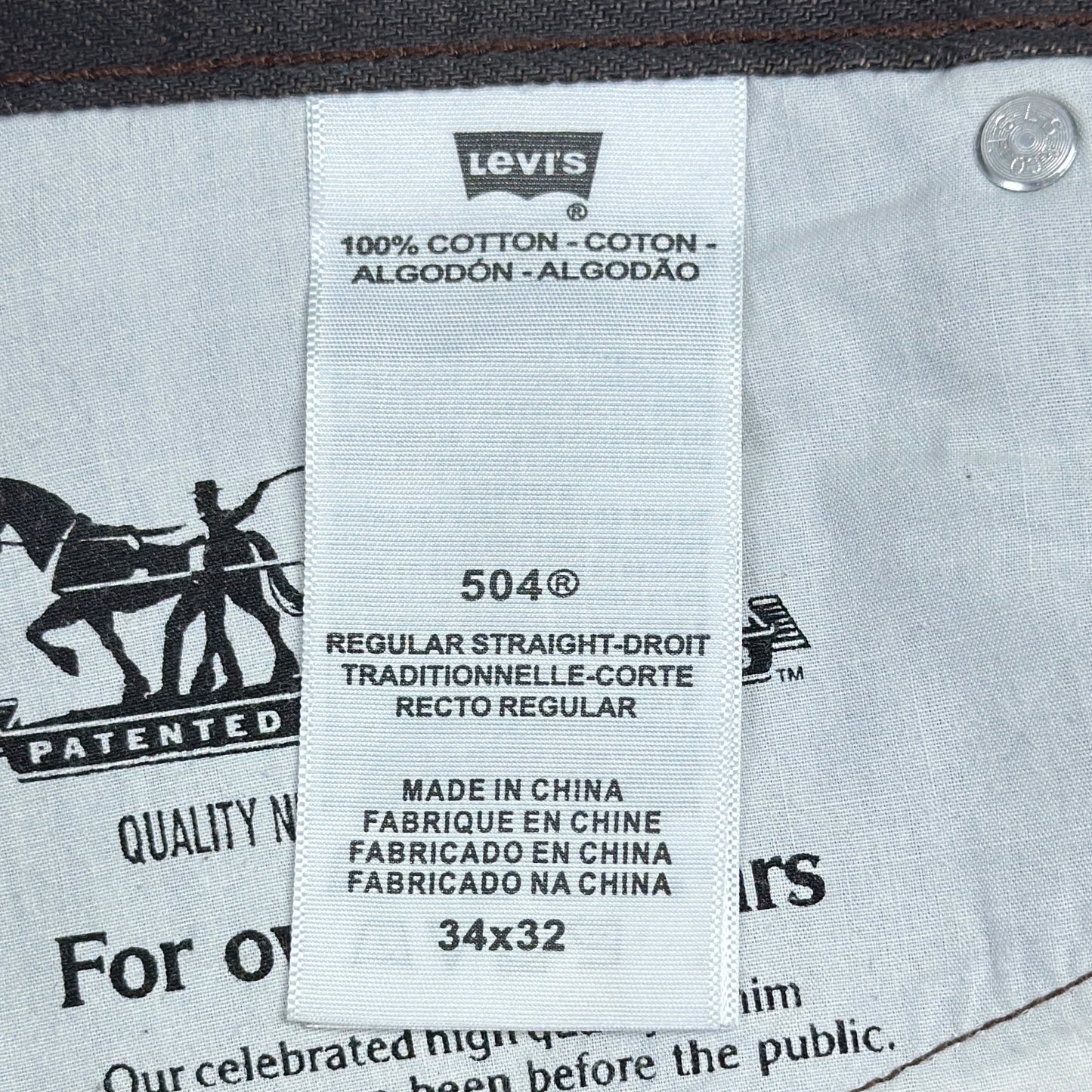 Blugi Levi's 504 - W34/L34