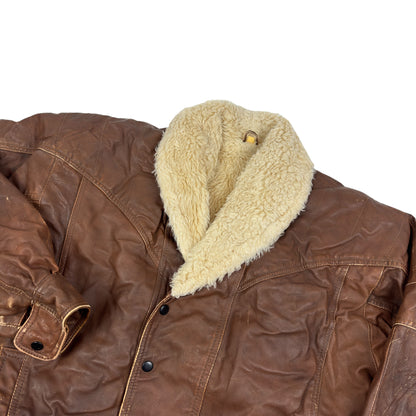 Geacă Vintage 100% Piele - XL