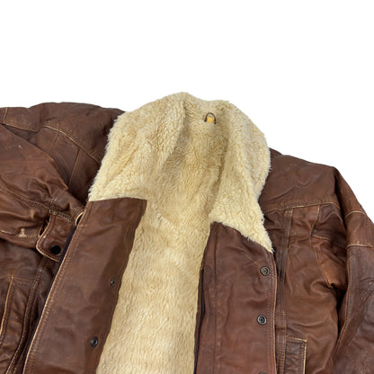 Geacă Vintage 100% Piele - XL