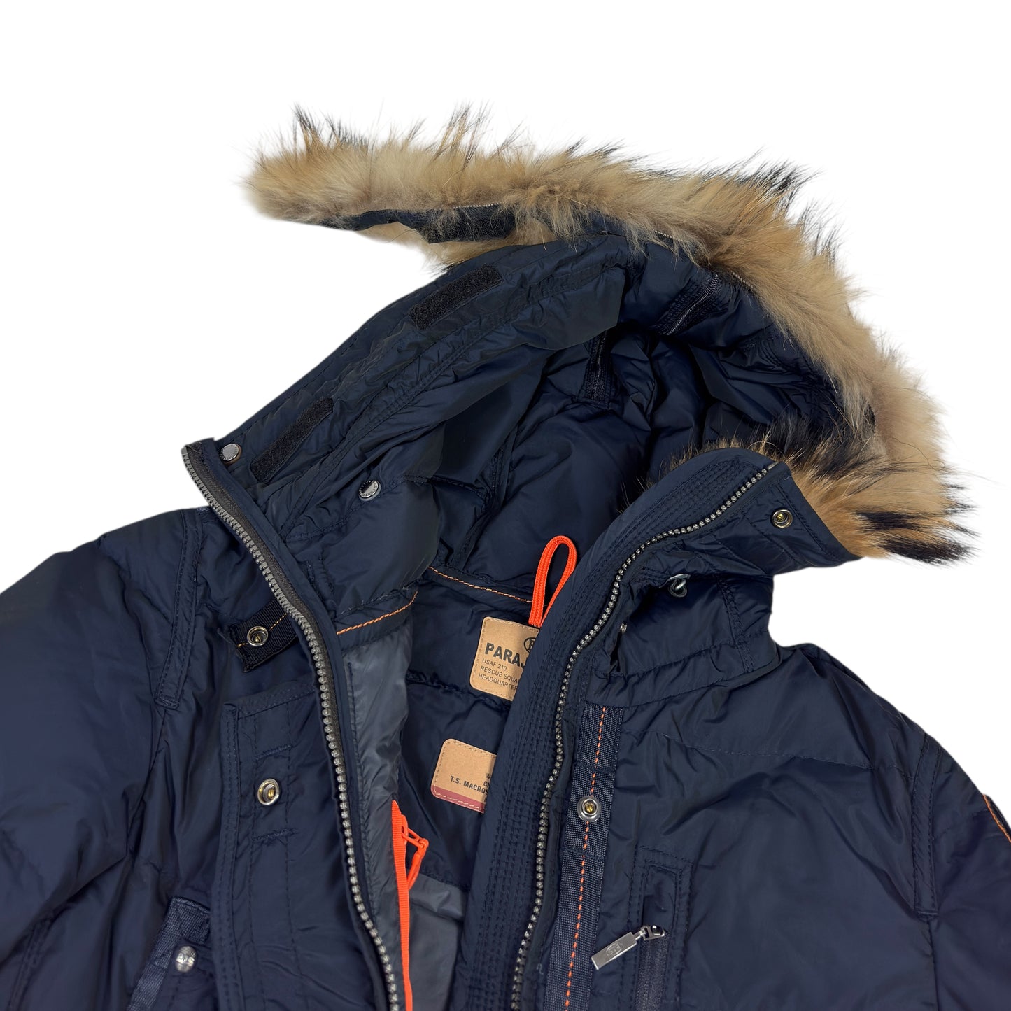 Geacă Parka Parajumpers Femei 90% Puf 10% Pene 100% Blană Raton - S
