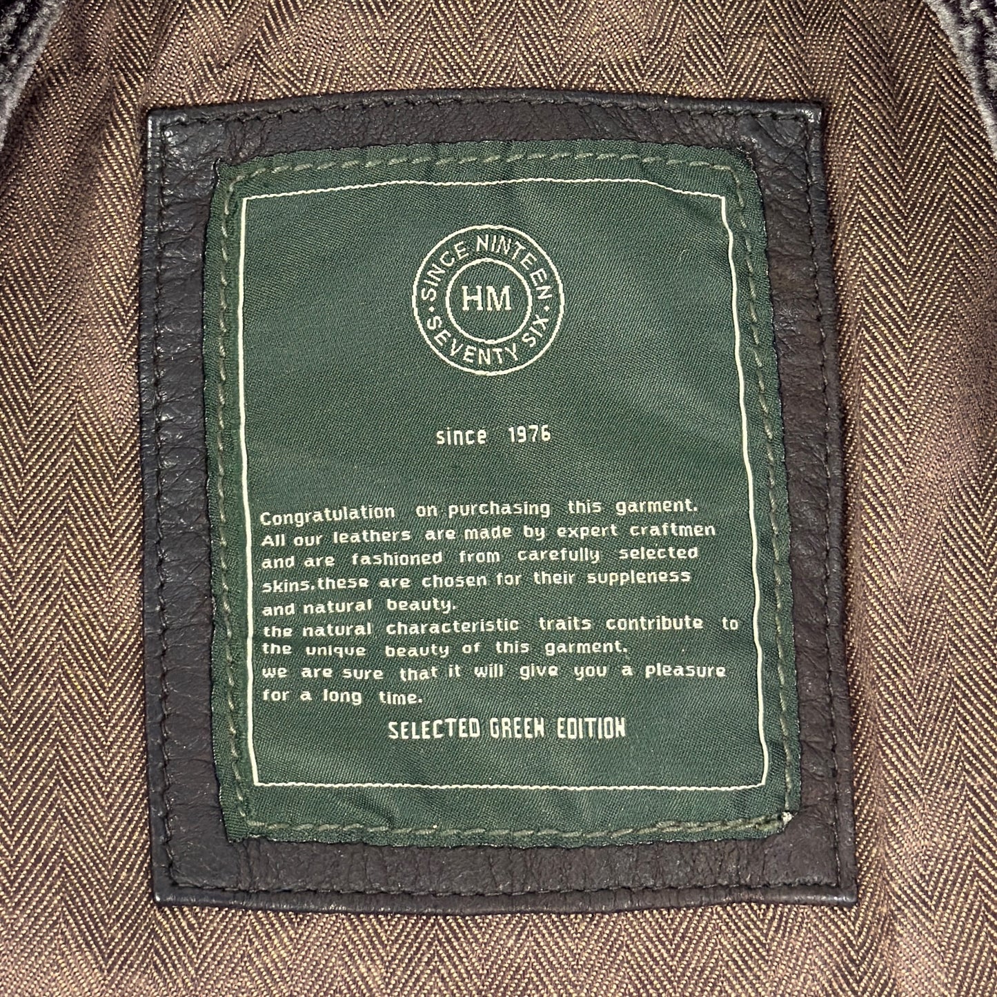 Jachetă HM Since 1976 100% Piele - XXL