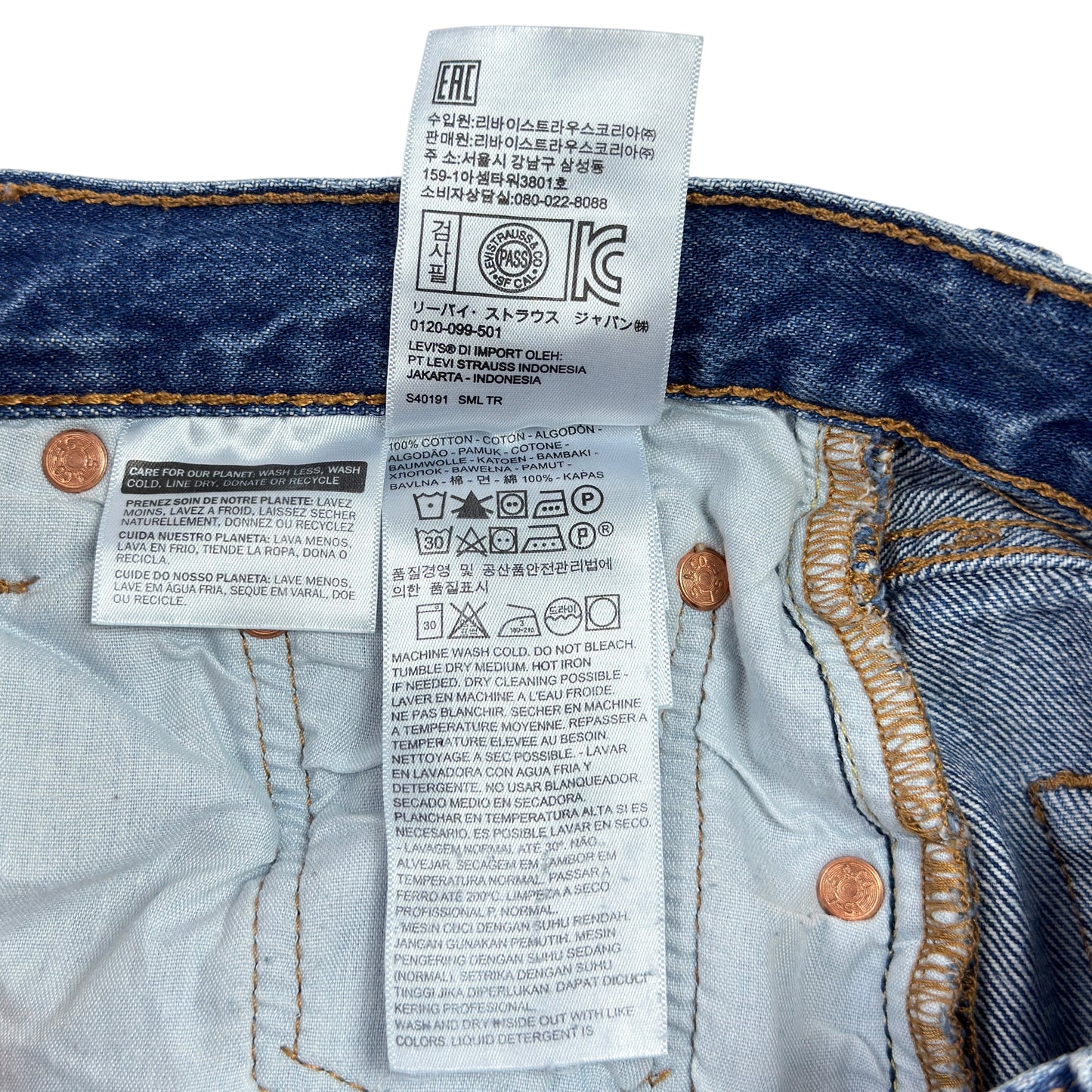 Blugi Scurți Levi's 501 Femei - W28