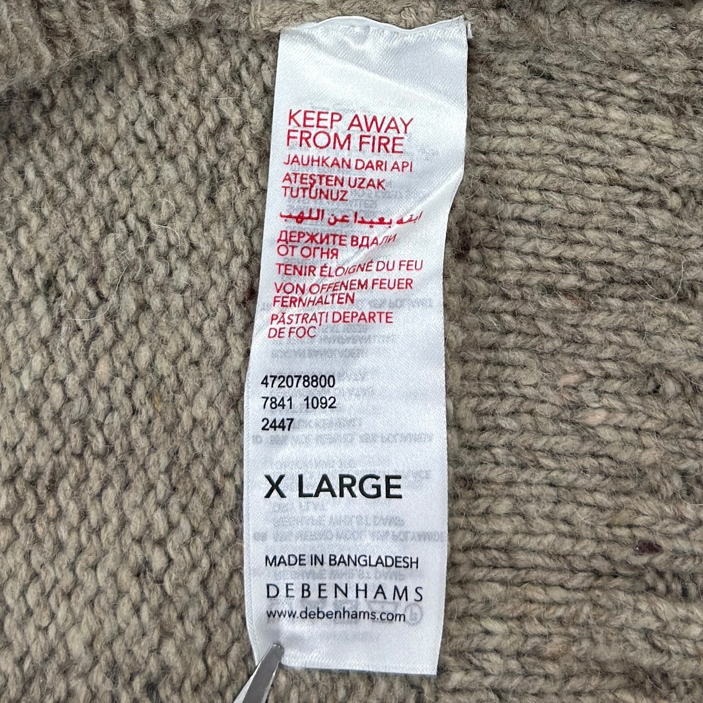 Pulover Mantaray 55% Lână - L/XL