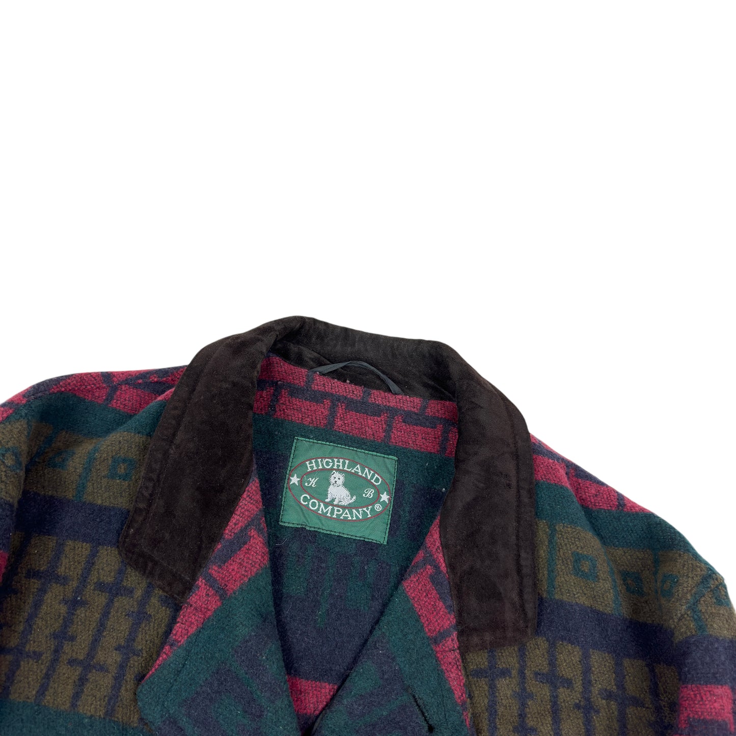 Palton Highland Company Vintage 80% Lână - XL