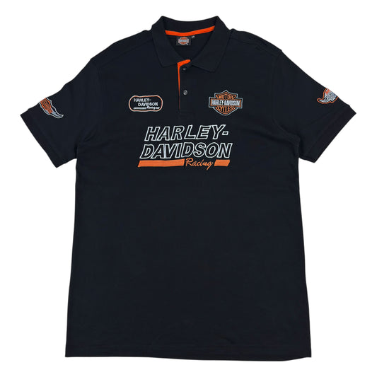 Tricou Polo Harley Davidson Vintage - L