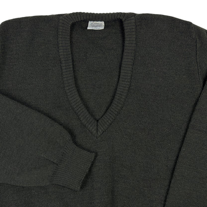 Pulover Micromedia Army Vintage 100% Lână - S