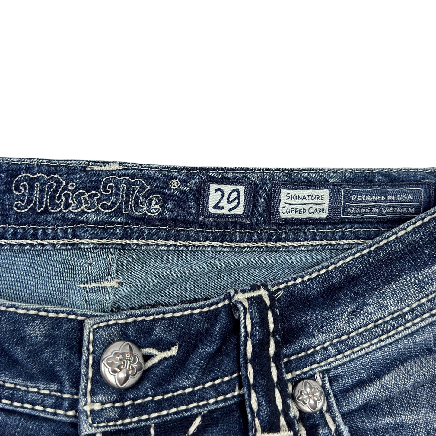 Blugi Trei Sferturi Miss Me Vintage Femei - W29