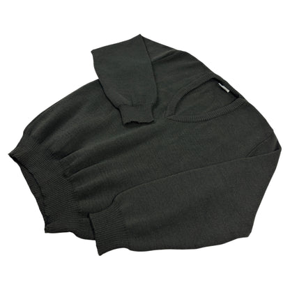 Pulover Micromedia Army Vintage 100% Lână - S