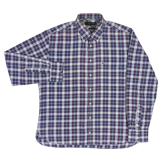 Cămașă Flannel Tommy Hilfiger Vintage - XL