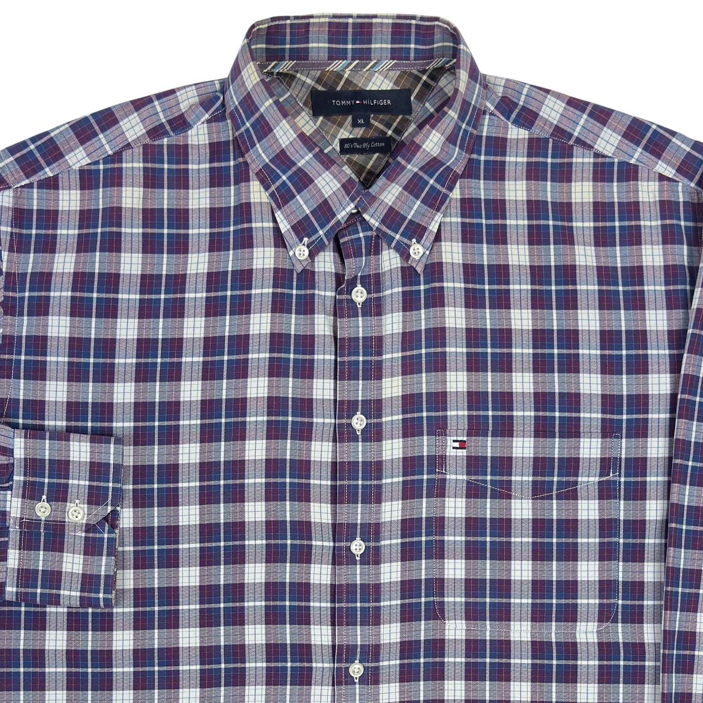 Cămașă Flannel Tommy Hilfiger Vintage - XL