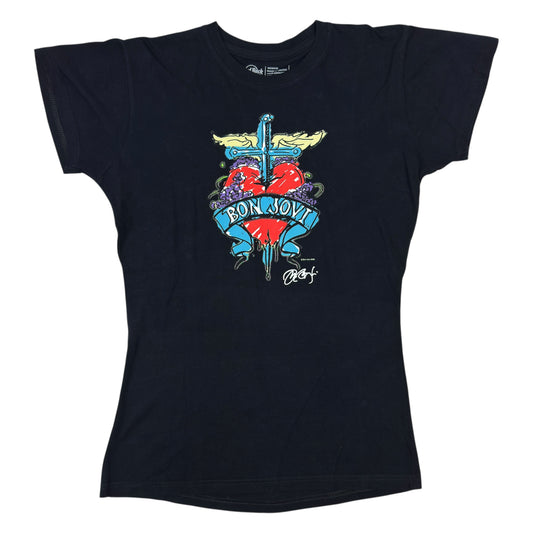 Tricou Hard Rock Cafe Bon Jovi Vintage Din Anul 2008 Femei - M