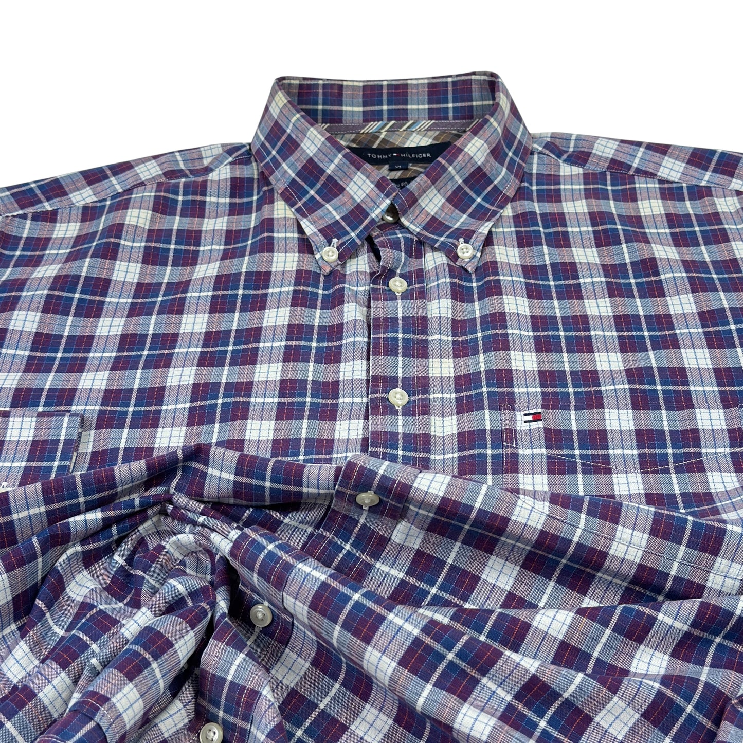 Cămașă Flannel Tommy Hilfiger Vintage - XL